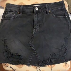 black jean skirt - worn once